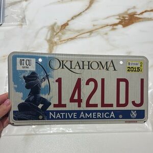 Oklahoma Native America License Plate
